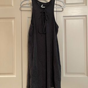 Z Supply Gray All Tied Up Dress - Large